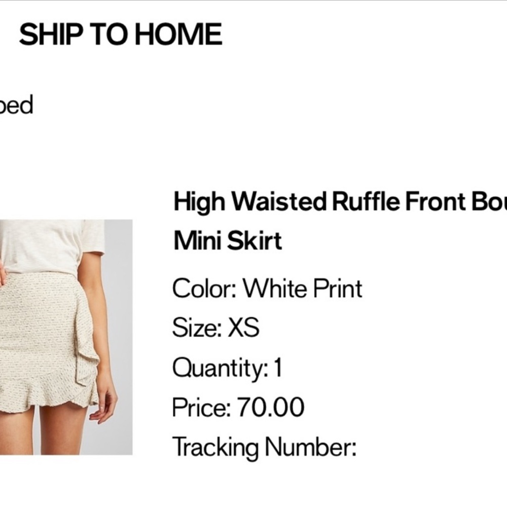 Express High-Waisted Ruffle Skirt - Picture 2 of 5